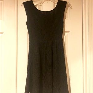 Forever 21 Black fit & flare lace dress